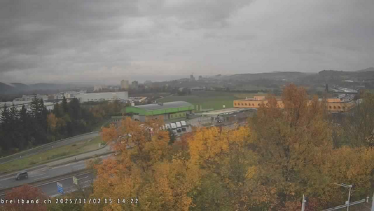 Webcam autoroute A2 en Suisse, à l'est de Bâle, au niveau de la sortie et du Ikea PratteIn