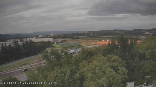Webcam autoroute A2 en Suisse, à l'est de Bâle, au niveau de la sortie et du Ikea PratteIn