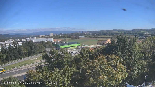 Webcam autoroute A2 en Suisse, à l'est de Bâle, au niveau de la sortie et du Ikea PratteIn