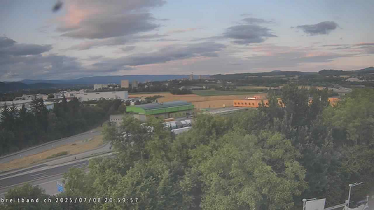 Webcam autoroute A2 en Suisse, à l'est de Bâle, au niveau de la sortie et du Ikea PratteIn