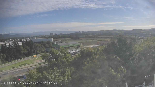 Webcam autoroute A2 en Suisse, à l'est de Bâle, au niveau de la sortie et du Ikea PratteIn