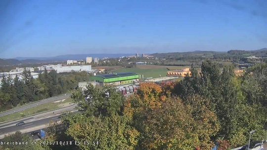 Webcam autoroute A2 en Suisse, à l'est de Bâle, au niveau de la sortie et du Ikea PratteIn