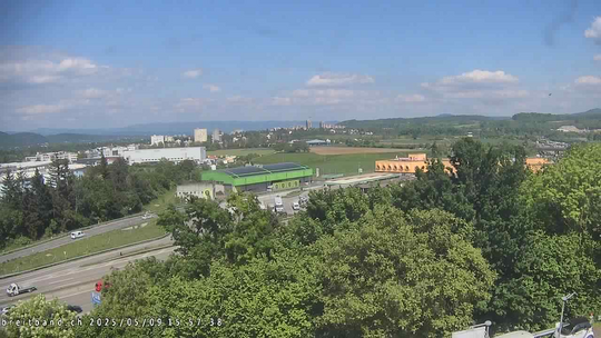 Webcam autoroute A2 en Suisse, à l'est de Bâle, au niveau de la sortie et du Ikea PratteIn
