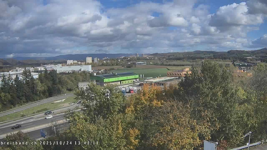 <h2>Webcam autoroute A2 en Suisse, à l'est de Bâle, au niveau de la sortie et du Ikea PratteIn</h2>
